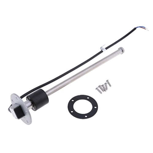 MagiDeal Fuel Tank Level Sensor - 316 Stainless Steel, Liquid Level Gauge Water Sensor Sender Unit for Use in Trucks, Buses, Generators, or Gen set