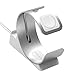 Produktbild schnelles Ladegerät Kabelloses, 2 in 1 Ladegerät T026 2 in1 Ladestation Ständerhalter für Apple Watch für iPhone Universal für 40mm und 44mm Uhren der Serie 4 (Silver)