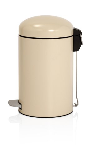 Retro Bin 12 L Silent mit Kunststoffeinsatz / Almond - 2