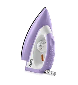 USHA Armor AR1100WB 1100 W Dry Iron with Black Weilburger Soleplate (Purple)