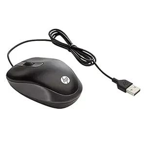 HP USB Travel Wired Mouse with 1000DPI and 3 programable Buttons (G1K28AA)