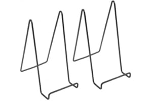 Rapidbok 2 Pezzi Espositore in Metallo, Supporto Espositore per Foto, Supporto Cavalletto Decorativo, Piatto per Foto per Libri, Porta Piatti da Esposizione per Cornici, Libri di Cucina (8 Pollici)