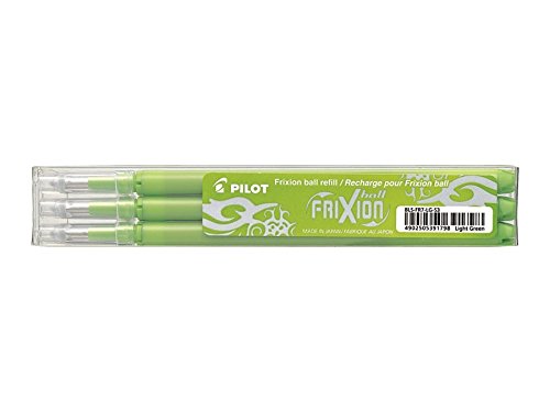 Pilot Frixion Ball Set de 3 Recharges pour Roller Encre Gel Thermosensible Pointe Moyenne Citron Vert francais Pilot Frixion Ball Set de 3 Recharges pour Roller Encre Gel Thermosensible Pointe Moyenne Citron Vert francais