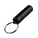 Produktbild Mini Travel Pill Medicine mit Schlüsselanhänger - Wasserdichte Portable Aluminium Pill Box Case Flasche Container (schwarz)