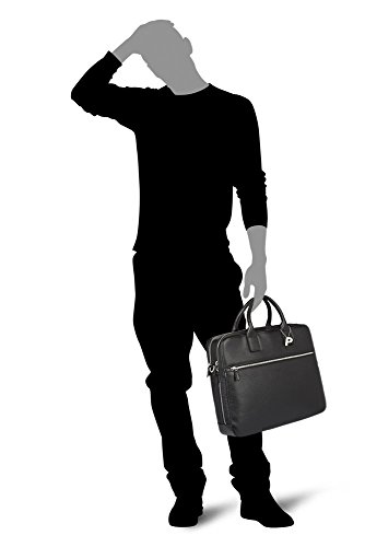 Picard Milano schwarz 8083   Leder Aktentasche Umh  ngetasche Henkeltasche mit Laptopfach Tasche Ledertasche Businesstasche Notebooktasche