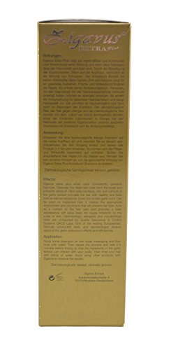 Zigavus Extra Plus Knoblauch Shampoo Original Gold 450ml gegen intensiven Haarausfall! Geruchsneutral! Anti Schuppen! Haarpflege! - 5