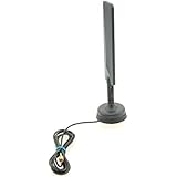 Alda PQ Antenne zur Dachmontage für 4G (LTE), 3G (UMTS), 2G (GSM), Galileo E1, Glonass, GPS, mit SMA/M Stecker und 1,5m Kabel 3 dBi Gewinn