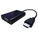Produktbild JOUJYE HDMI Male VGA Female Adapter Kabel + Audio + Power 0.14m schwarz