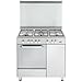 Produktbild De longhi küche demx965b 90x60 stahl hergestellt in italien, sicherheit, backofen umluft. 6 funk. , portabomb. , pied