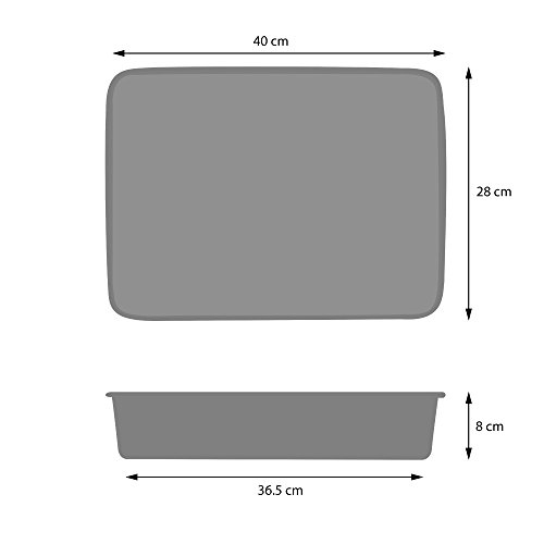 ProCook Brat- und Auflaufform mit Antihaftbeschichtung, 40 cm x 28 cm x 8 cm - 4