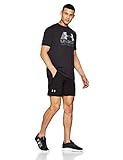 under armour launch split shorts Negro/Reflective Under Armour UA Launch Sw 7\'\' - Pantalón Corto, Hombre, Negro/Reflective, M