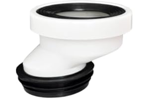 AIDNTBEO Boquilla de conexión de inodoro, boquilla de tubo de inodoro, cambiador de inodoro, tubo de drenaje de inodoro, ajuste recto excéntrico compensado 5 cm