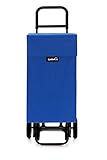 Ruedas de Eva Garmol 122G4 PO C6 Carro de Compra 4 Ruedas, Tela, Azulino, 40x27x105 cm