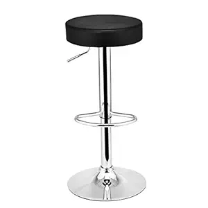 MBTC Essilor PU 360 Height Adjustable Kitchen /Office / Bar Stool In Black