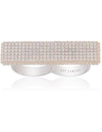 Sif Jacob joyas anillo Ladies Bacoli - 18 K Rose plateado con zirkonia blanco