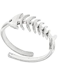 Anello Lisca di Pesce in Argento 925 Regolabile