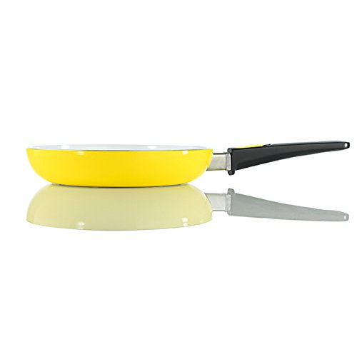 TV unser Original 05296 bratmaxx Keramikpfannen 2-er-Set mit abnehmbaren Griffen, grün / gelb - 3