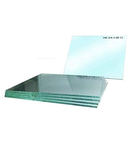 Schweißschutzglas DIN 9 – Standard Dunkel, 5 Stück, 90x110 Mm, Für Hand- Und Kopfschilde