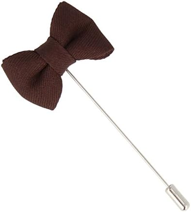 Mr Icone lapel pin badge lapel Bow Tie Brown