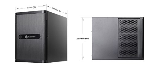 SilverStone SST-DS380 – Case Storage Mini-ITX Computer-Gehäuse mit Fronttür, 8x 3.5″ HDD Hot-Swap Einschübe, schwarz - 19