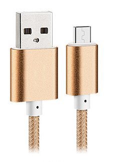 Reido® Nylon (Gold) USB Datenkabel für Samsung S7 S6 edge Galaxy S5 (Nylon geflochten) Galaxy S7 S4 S3 S2 S6 S5 S6edge Samsung Galaxy S6 S5 S7edge Galaxy I9300 S4 S5 I9300 I9505 S4mini S2 i9100 Galaxy S4 Galaxy S3 S3Mini S5mini Galaxy S3mini / S4mini / S5mini I9505 Galaxy S4 I9300 Galaxy I9100 I8190 I9500 Micro-USB (kein Original) (GOLD Nylon Usb-Datenkabel)