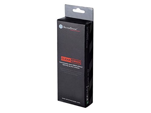 SilverStone SST-CLEARCMOS Slotblech mit externem 2-1 Pol Clear CMOS Anschluss mit abgedecktem Schalter zur Verhinderung von unbeabsichtigten Resets - 6