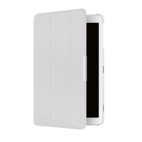 EasyAcc Samsung Galaxy Tab E 9.6 Hülle Schutzhülle T560 Case Hochwertiges PU Leder Etui - mit Standfunktion für Samsung Galaxy Tab E T560/T561 (9,6 Zoll) Tablet-PC (Weiß, Kunstleder, Ultra Dünn)