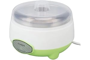 Haofy Yogurtera de 15W, Contenedor de Máquina de Yogur de Acero Inoxidable para Yogur Casero de Bricolaje (Enchufe Europeo 220V)