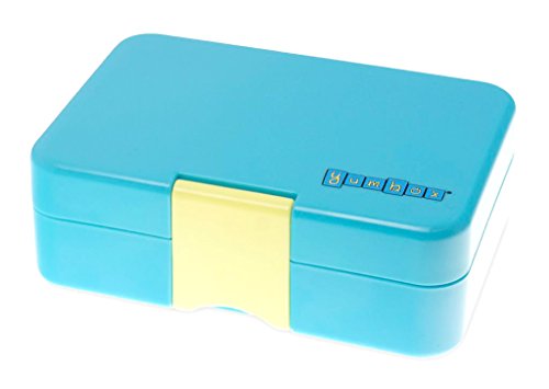 Yumbox Mini Snackbox (Cannes Blue) – Kinder Bento-box, auslaufsicher und 3 untereinander dichte Fächer, Brotdose mit Unterteilung für Krippe, Kita, Snack Unterwegs - 3
