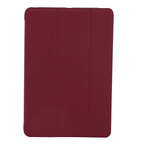 V7 TAM37RED-2E Ultra Slim Folio Etui-Schutz mit Standoption f  r Apple iPad mini rot