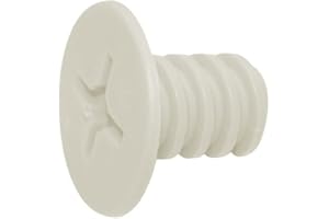 Smoby Ersatzteil I1702002 Schrauben 8 Stück beige mit Außengewinde für Smoby Spielhäuser, Küchen, Tipi, Spielcenter