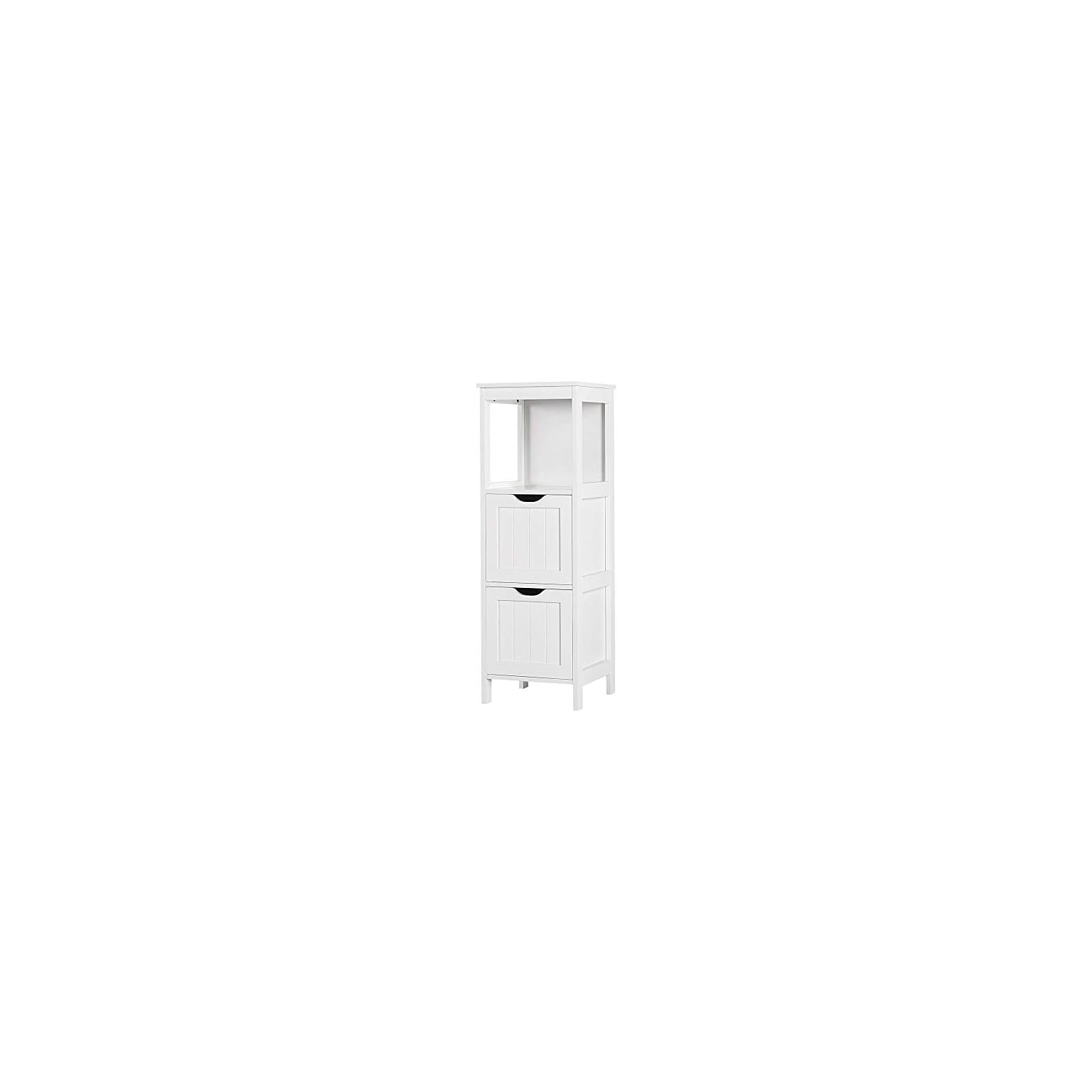 Yaheetech Badkommode Badschrank Badezimmerschrank Flexible Schubladen