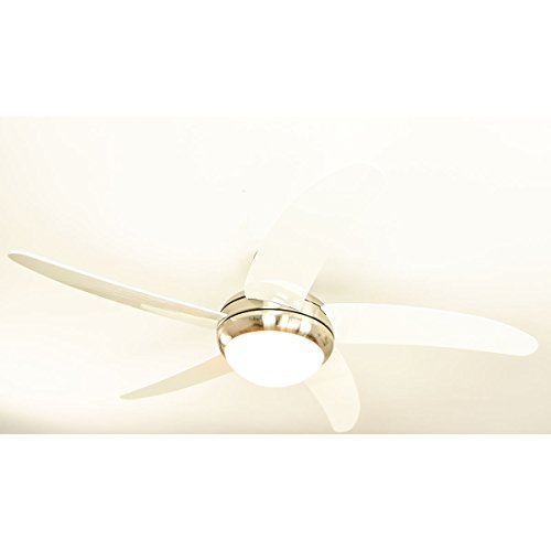 Pepeo Deckenventilator Makkura Chrom gebürstet, Flügel inklusive Fernbedienung 132 cm, weiß, 132012121 - 4