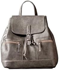Handmade leather Marble Backpack. Genuine leather Laptop backpack (Marble Grey)
