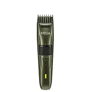 VEGA Power Series P1 Beard Trimmer for Men with 160 Mins Runtime & 40 Length Settings, Green, (VHTH-25)