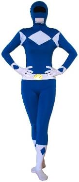 EyeCandy UK Blue Power Ranger SuperSkin Costume - Adult Unisex Men &amp; Women Second Skin | Zentai Batman Onesie Clothing Outfit Halloween Lycra Cheap (Large)