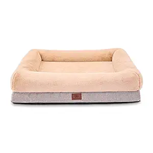 Orthopedic Dog Bed for Large Dogs and Medium Dogs, Dog Sofa Bed with Waterproof Liner pad and Removable Washable Cover, Dog Mat for Crates and Couch?Puppy Bed, Pet Bed