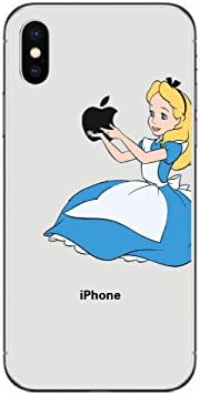 NEW DISNEY PRINCESSES TRANSPARENT CLEAR TPU SOFT CASE FOR APPLE IPHONE X - ALICE