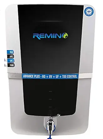 Remino Water Purifier with Mineral RO+UV+UF+TDS Water Filter for Home Black