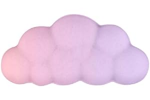 WATUDOUYE Nuage Clavier Souris Repose-poignet Tapant Support De Poignet Paume Main Tapis De Poignet Mousse À Mémoire Silicone Repose-poignets Coussinets Mignon Conception De Paume