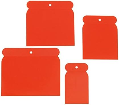 Mako body-surfacer-set, set of 4.: 50 mm, 75 mm, 100 mm and 120 mm; highly flexible sheet made of solvent-resistant plastic for curves and body work