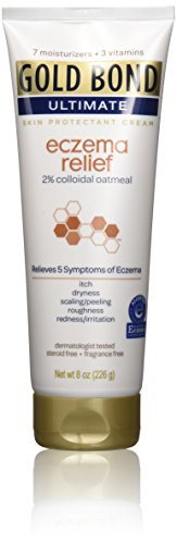 Gold Bond Ultimate Eczema Relief Skin Protectant Cream, 2% Colloidal Oatmeal, (8 oz) by Gold Bond