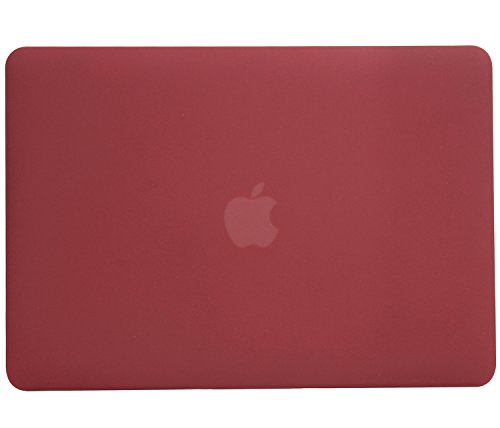 MacBook Pro 13 Hülle 2016 Touch Bar, iNeseon Ultra Slim Plastik Hartschale Tasche Cover snap on Schutzhülle Schale mit US Weinrot und EU Transparent Silikon Tastatur-Abdeckung Schutzhülle für Neueste Apple MacBook Pro 13 Zoll mit Touch Bar A1706, Weinrot - 6