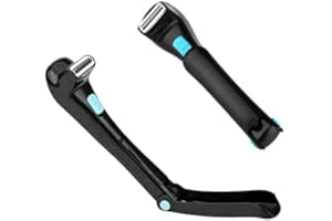 YOPOTIKA Electric Back Hair Shaver, Cordless Body Shaver, Foldable Back Shavers For Men Adjustable Ergonomic Curved Handle Back Shaver for Men Body Mangroomer Trimmer Shaver Back Hair Removal