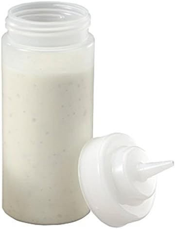 Galgorm Group  100015CL Wide Mouth Sauce Bottle, 16 oz., Clear