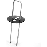 Sekey Erdanker mit Kunststoffdichtungen für Unkrautvlies Erdnägel aus Stahl im Set zur Befestigung von Unkrautflies 150x30mm 