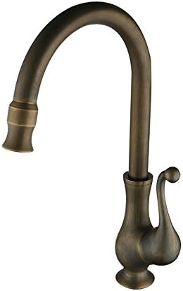 FHLYCF Basin faucet, European style retro cuisine basin head, all copper kitchen, cold hot water bath, water tank faucet