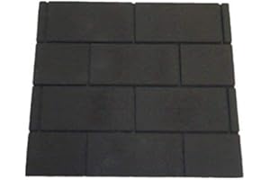 FIREBRANDDIRECT Gas Fire Replacement Back Board/Plate. Black with Brick Pattern. Fire Proof Made from Bonded Ceramic Fibres