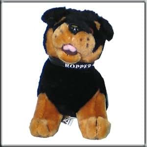 peluche chien rottweiler