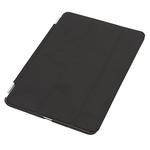 Besmall Neu Ultra Slim Edles iPad mini1 2 3 Hülle – Smart Cover Leder Case Schutz Hülle Tasche + Back Case – inkl. Displayschutzfolie Reinigungstuch Stift mit Multi Ständer Auto Sleep Wake (iPad mini1/2/3, Farbe:Schwarz) - 3